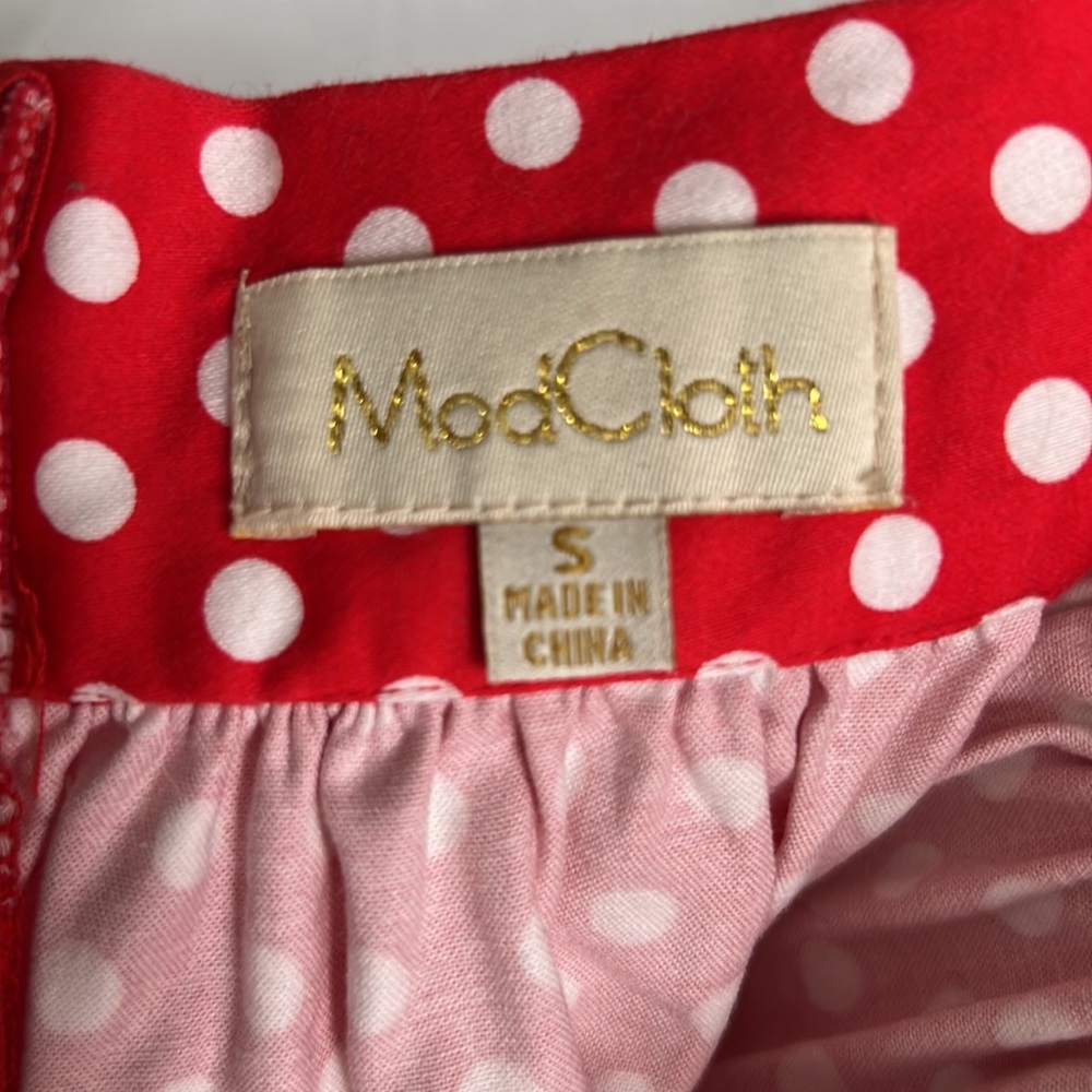 Red Polka Dot Skirt View 4